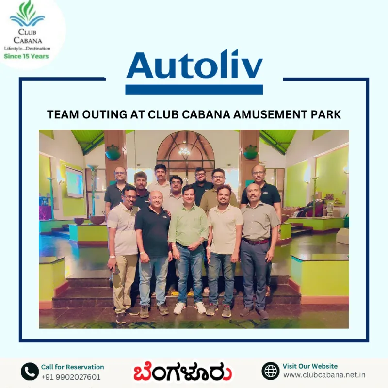 Autoliv Corporate outing Bangalore memories captured at Club Cabana