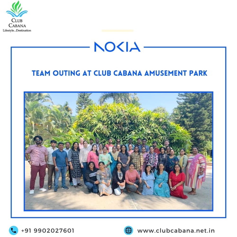 Nokia Corporate outing Bangalore memories captured at Club Cabana