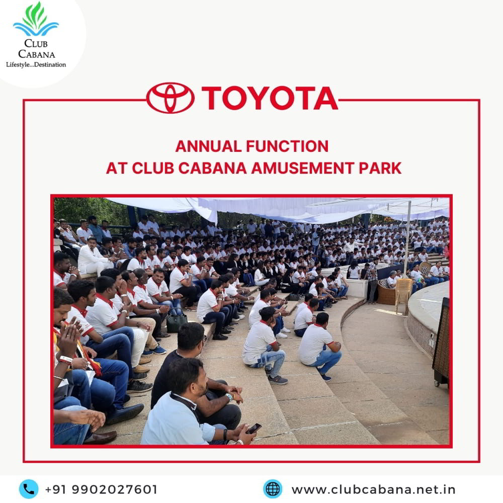 Toyota Corporate outing Bangalore memories captured at Club Cabana