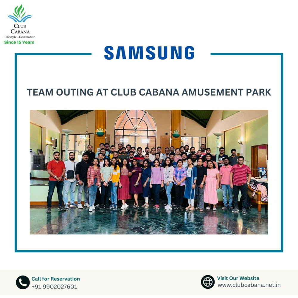 Samsung Corporate outing Bangalore memories captured at Club Cabana