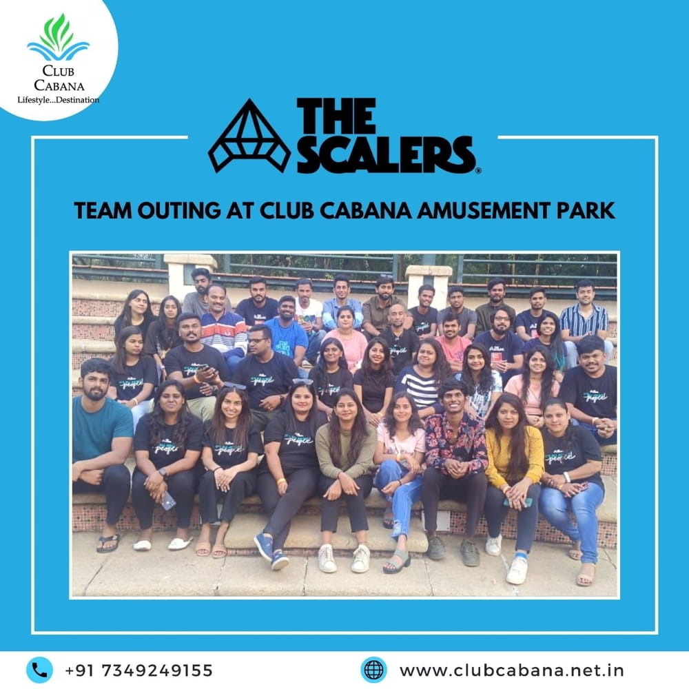 the scalers Corporate outing Bangalore memories captured at Club Cabana